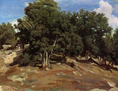 Black Oaks of Bas-Breau by Jean Baptiste Camille Corot